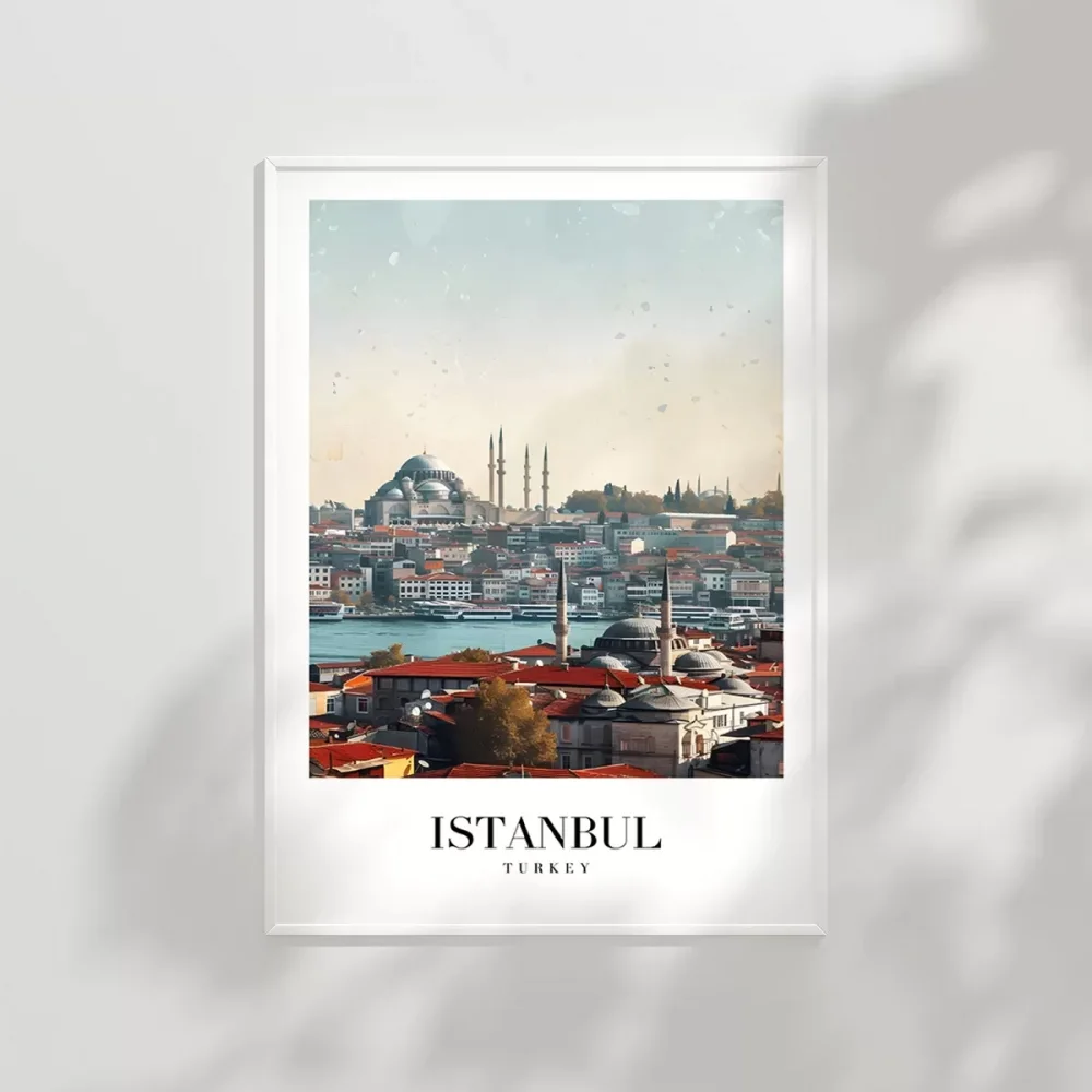 Timeless Istanbul Skyline  Poster