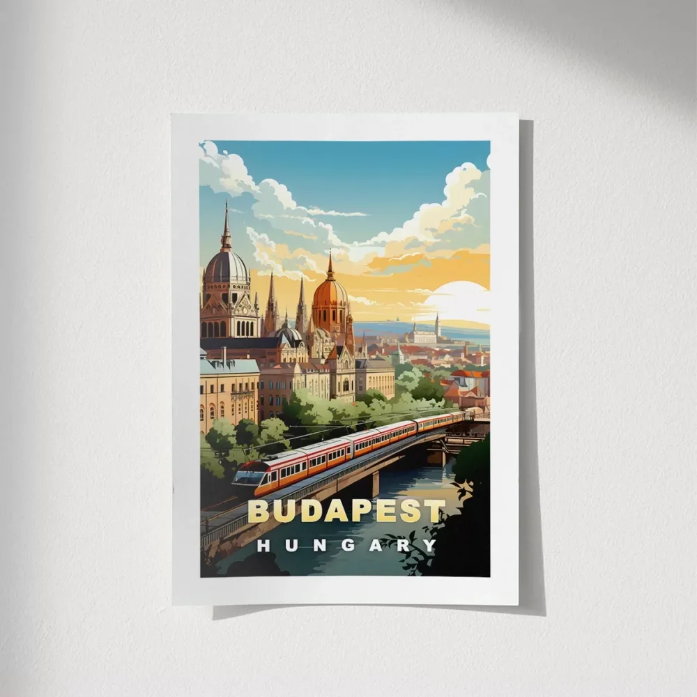 Tuna Nehri Üzerinde Gün Doğumu Poster