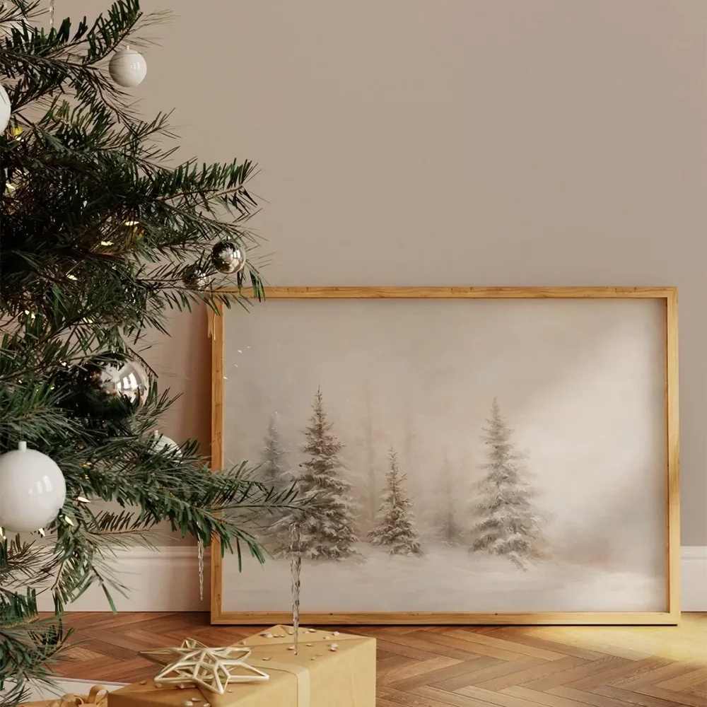 Vahşi Kış Manzarası Poster