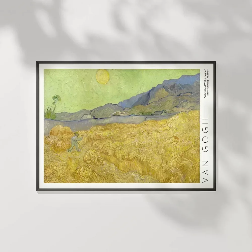 Vincent Van Gogh Buğday Tarlası Ve Orakçı Poster