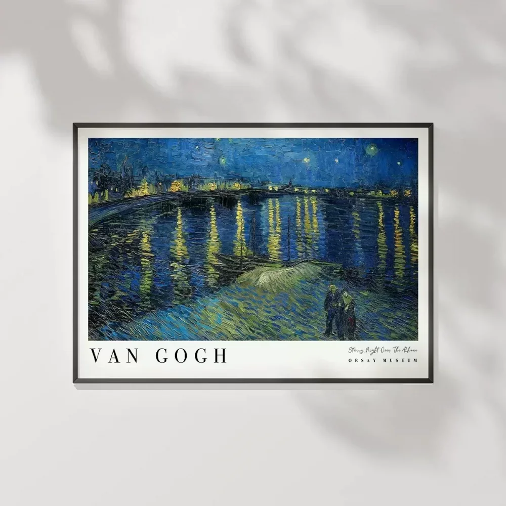 Vincent Van Gogh Ren Nehri’nde Yıldızlı Bir Gece Poster