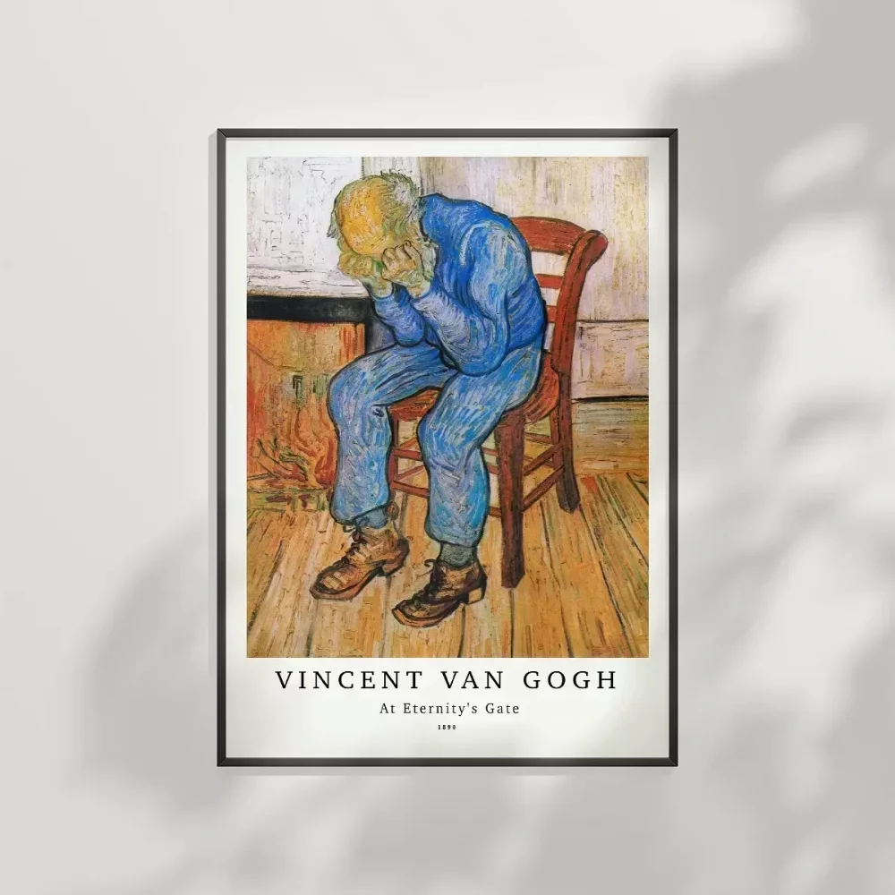Vincent Van Gogh Üzgün Yaşlı Adam Poster