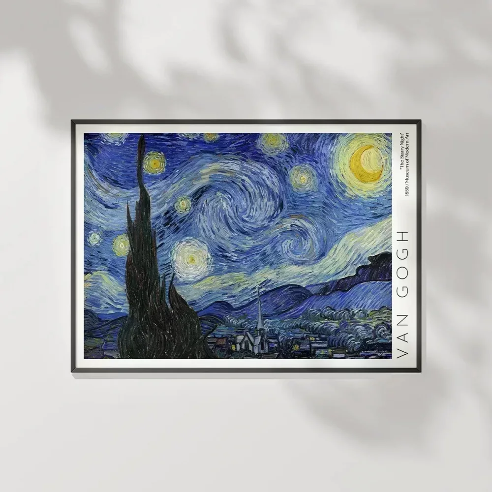 Vincent Van Gogh Yıldızlı Geceler Poster