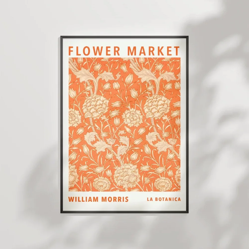 William Morris Flower Market Poster