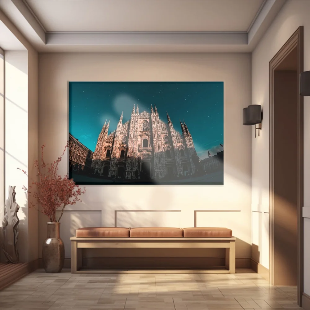 Milanonun Gözdesi: Duomo Kanvas Tablo