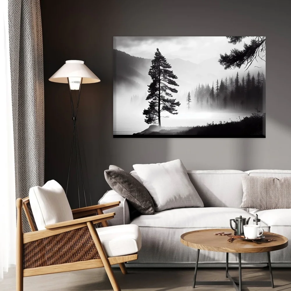 Yansımalı Göl Kanvas Tablo