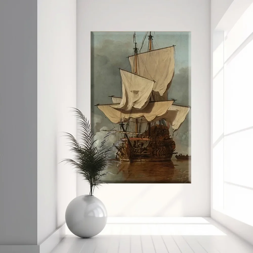 Yelkenli Gemiler Kanvas Tablo