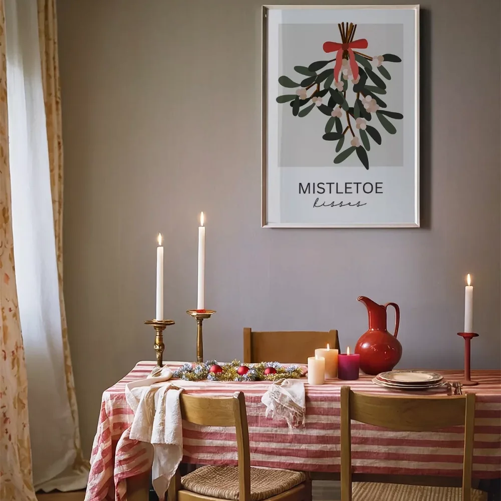 Yılbaşı Sofrasına Özel Mistletoe Poster