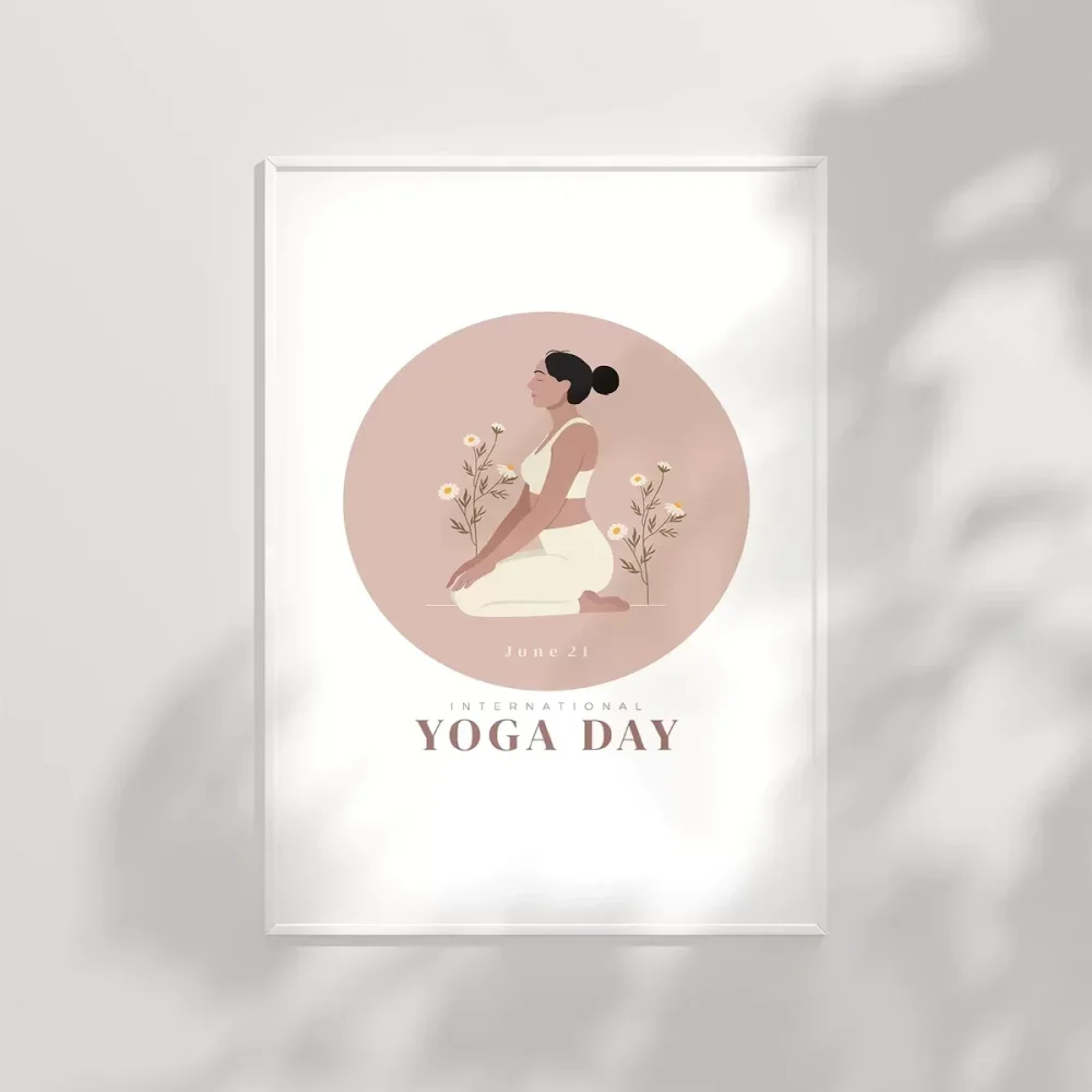 Yoga ile Çiçek Aç Poster