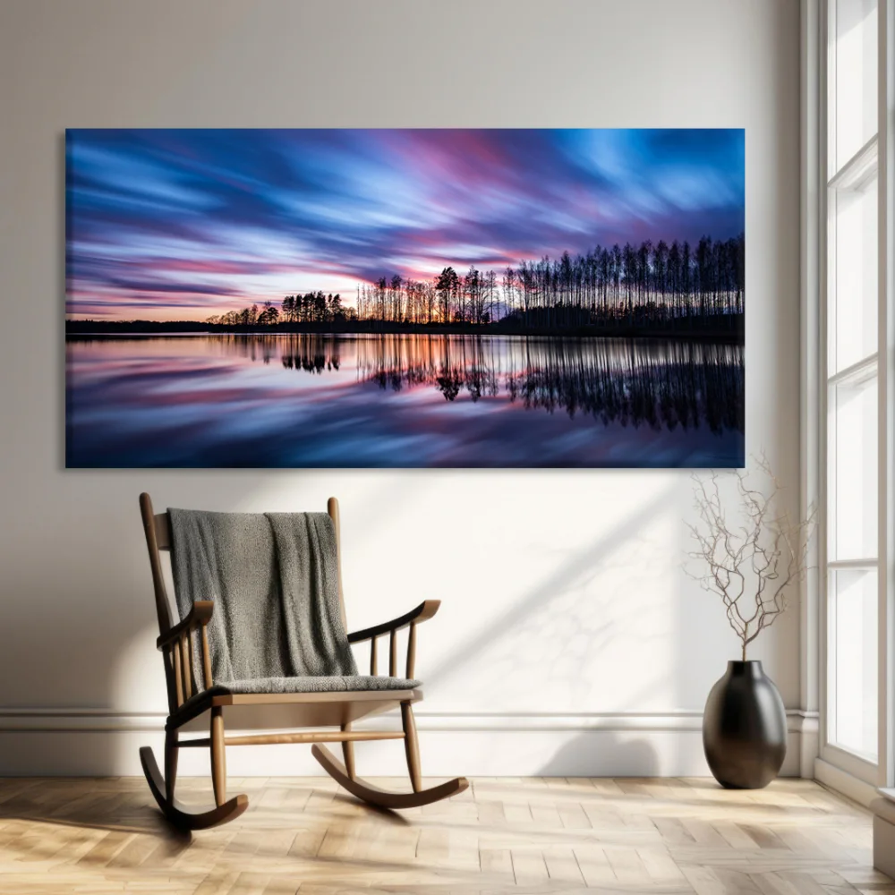 Uzayan Alacakaranlık Kanvas Tablo