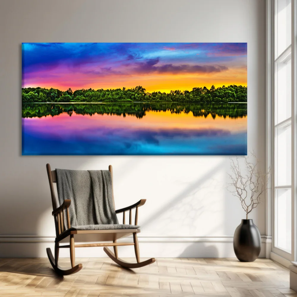 Pastel Günbatımı Kanvas Tablo