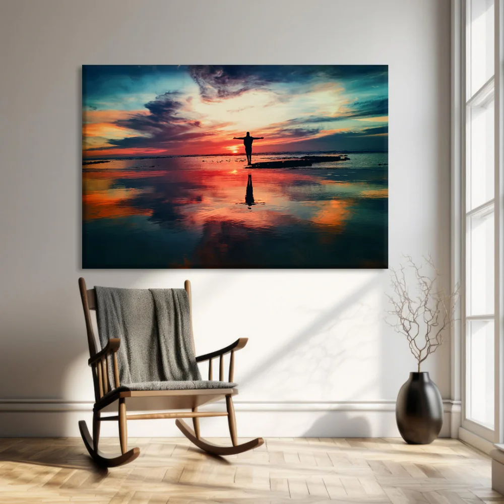 Rüya Gibi Gün Batımı Kanvas Tablo