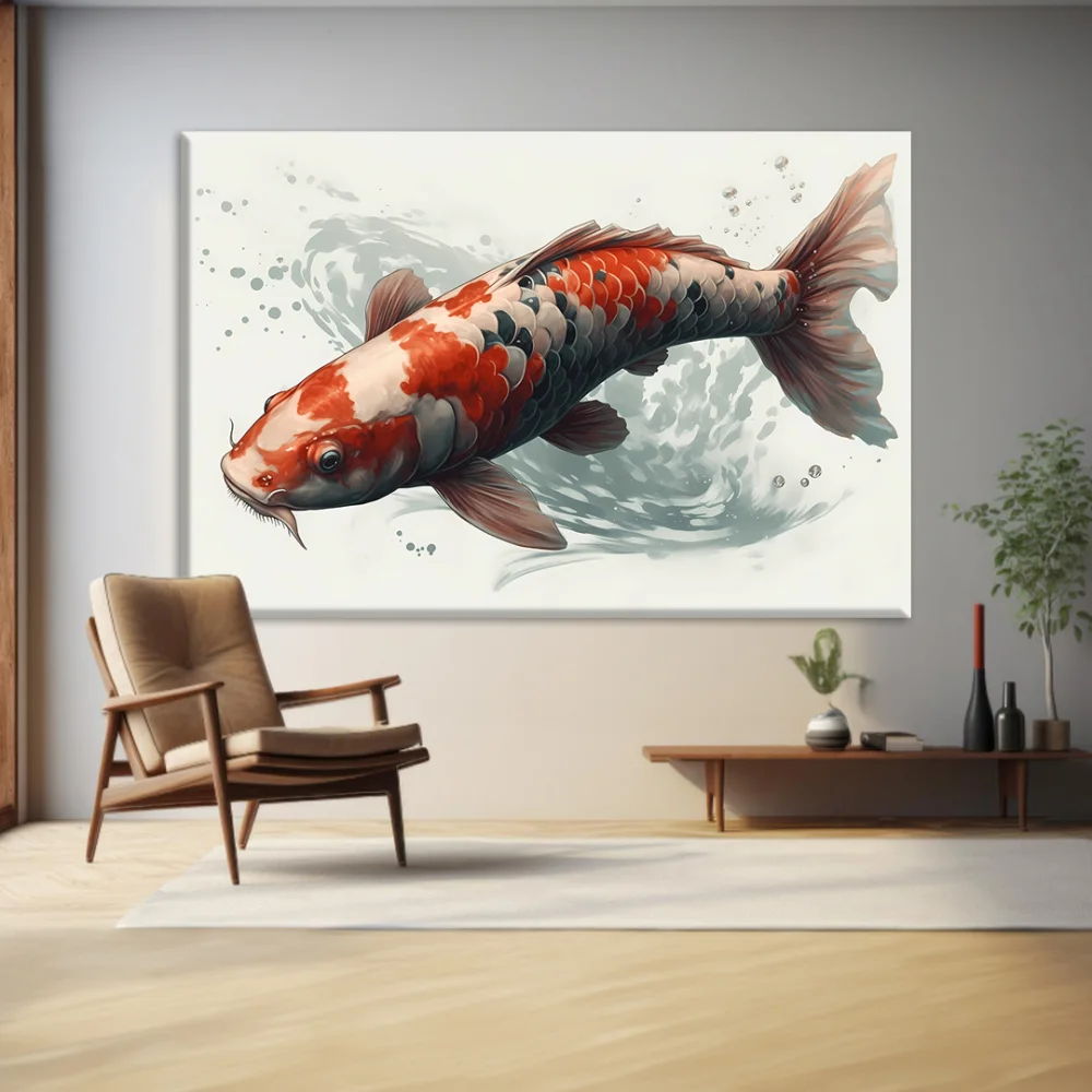Koi Balığı Kanvas Tablo