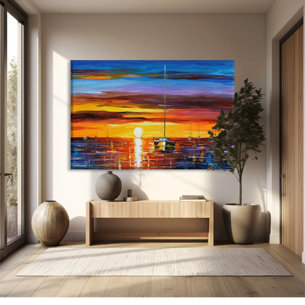 Günbatımı Yansımaları Kanvas Tablo