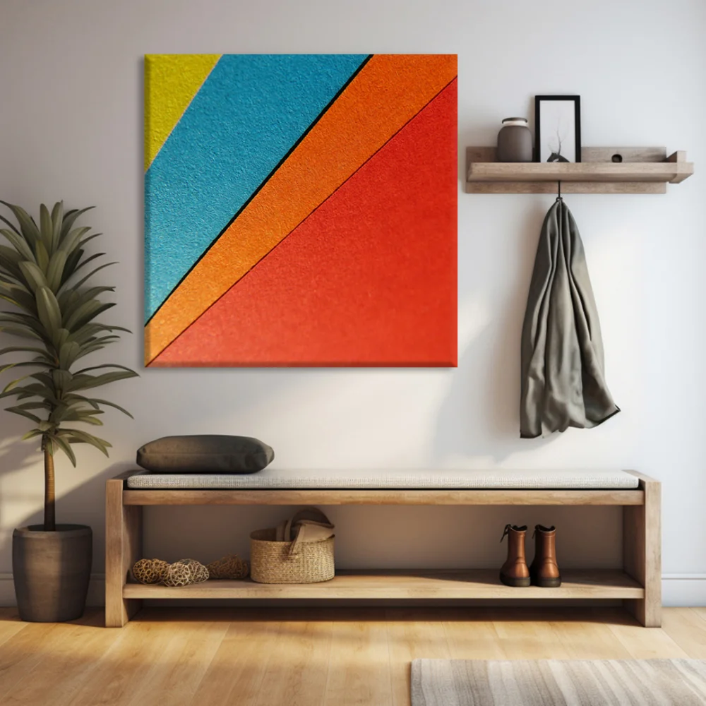 Renkli Dokular Kanvas Tablo