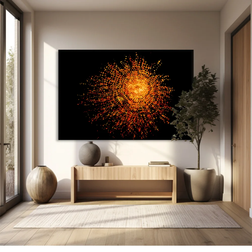 Gece Ateşi Kanvas Tablo