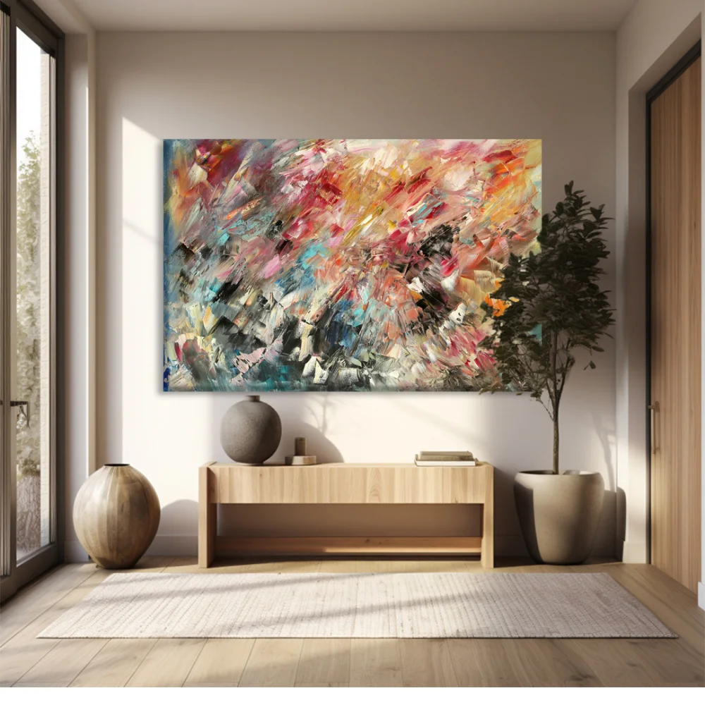 Renk Fırtınası Kanvas Tablo