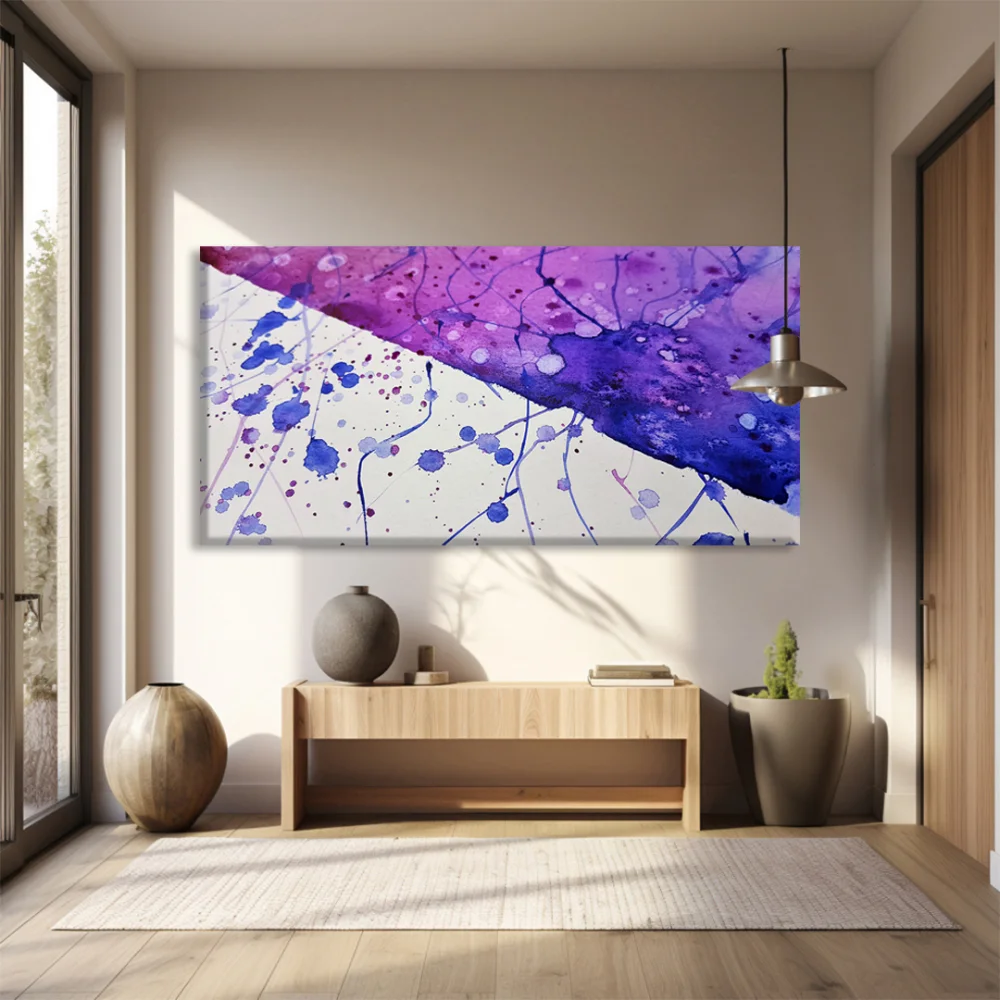 Mürekkep Patlaması Kanvas Tablo