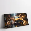Gece Taksisi Panoramik Yatay Kanvas Tablo
