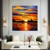 Yansıyan Günbatımı Kanvas Tablo