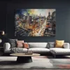 Yoğun Şehir Gecesi Kanvas Tablo