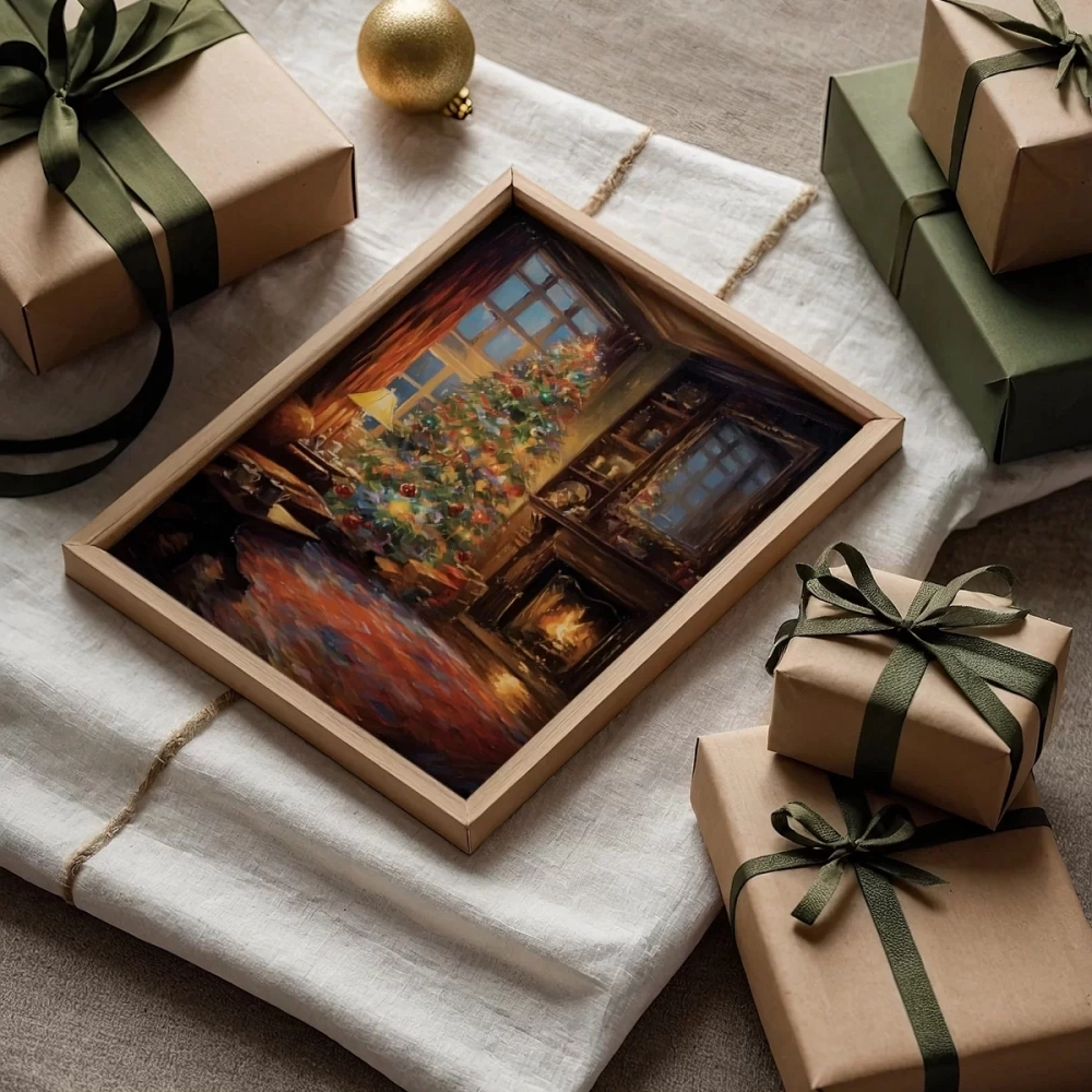 Çerçevesiz Poster Sıcak Yılbaşı Akşamı