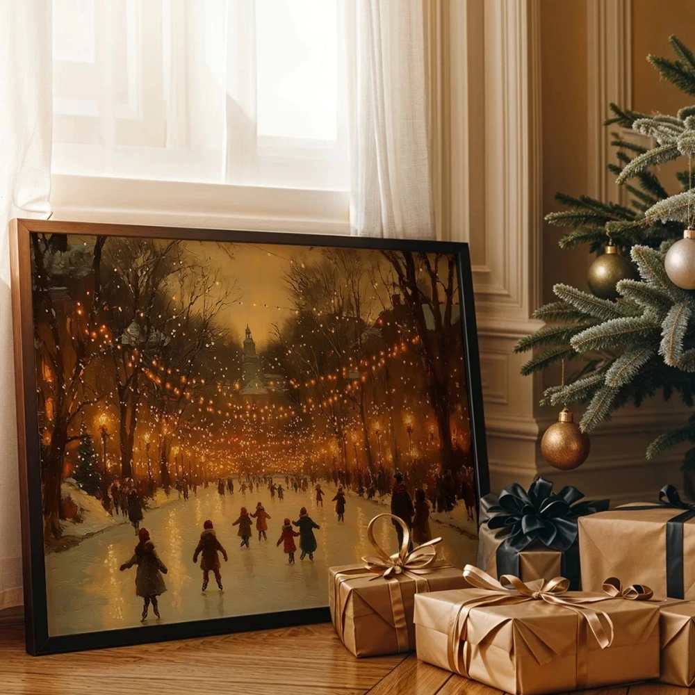 Çerçevesiz Poster Kış Gecesi Festivali