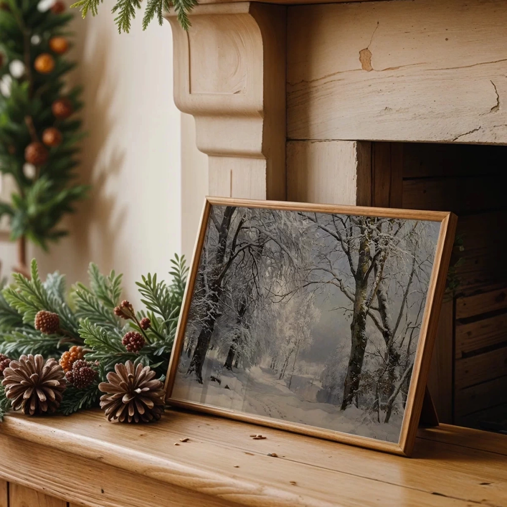 Çerçevesiz Poster Zarif Manzara Sanat