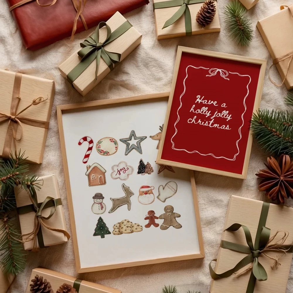 Çerçevesiz Poster Noel Yolculuğu:  2li