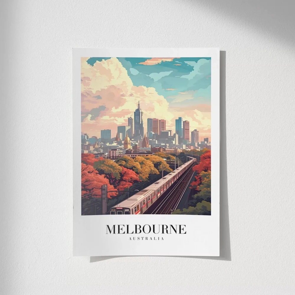 Çerçevesiz Poster Melbourne Tren İstasyonu