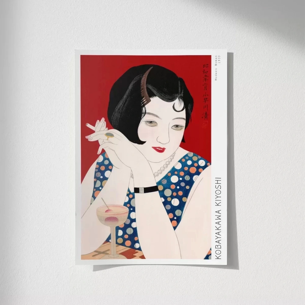 Çerçevesiz Poster Kobayakawa Kiyoshi Modern Kadın