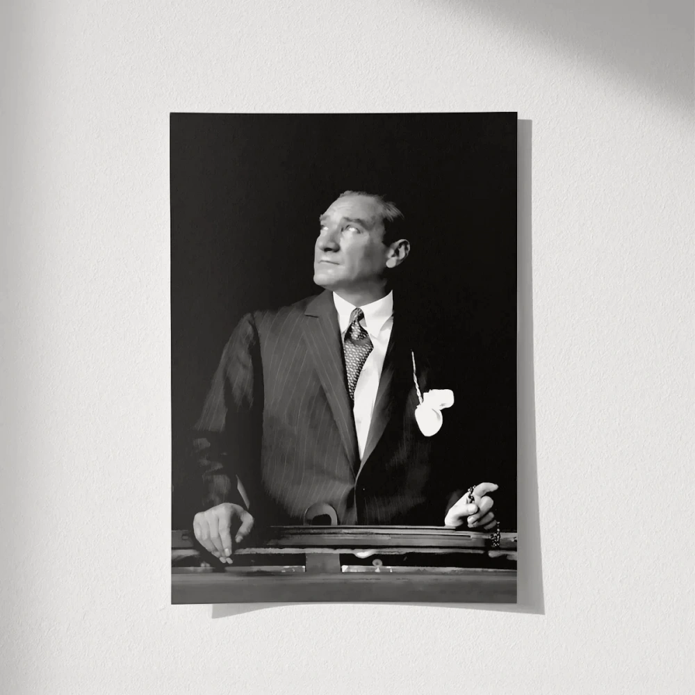 Çerçevesiz Poster Ufka Bakan Lider