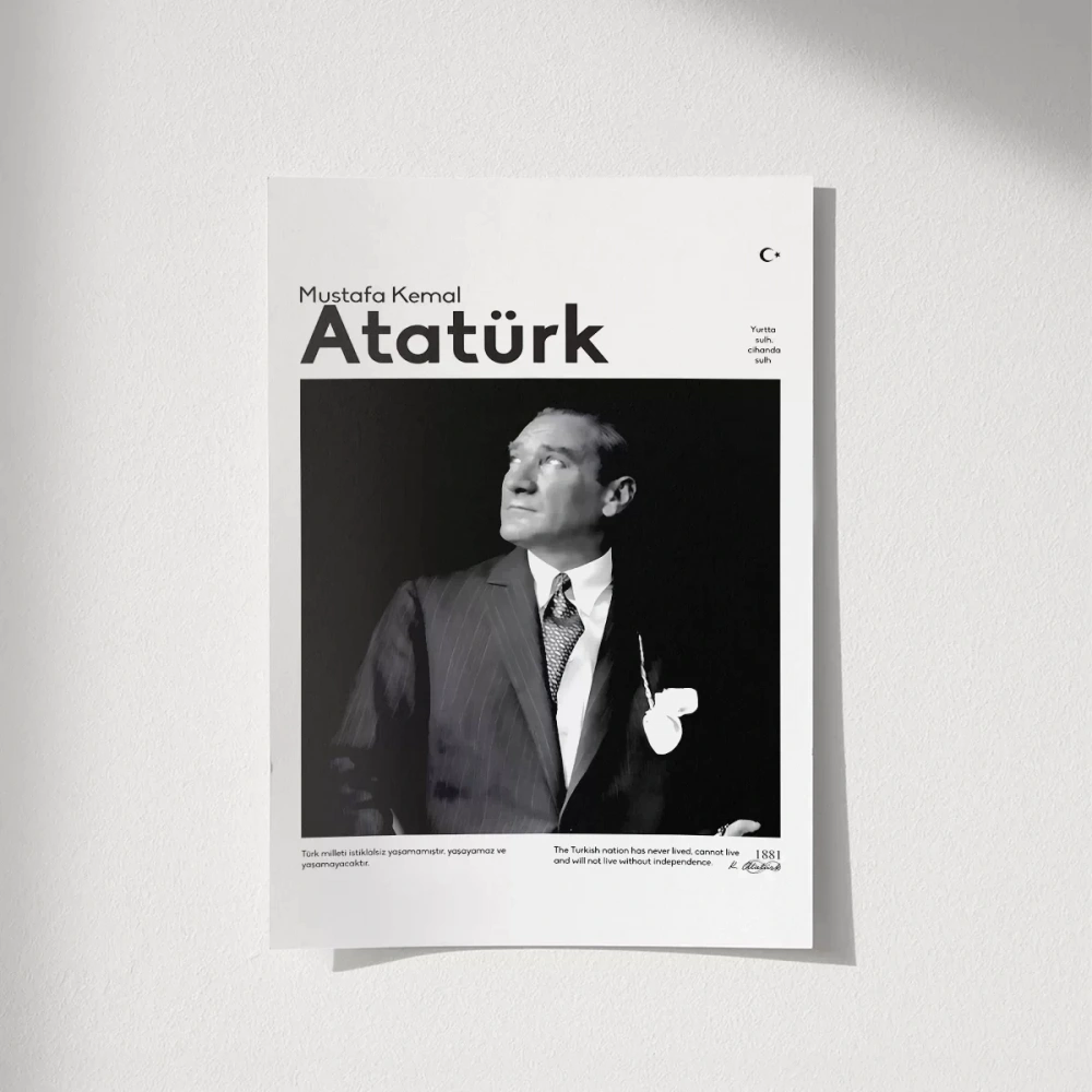 Çerçevesiz Poster Bağımsızlığa Adanmış Bir Ömür