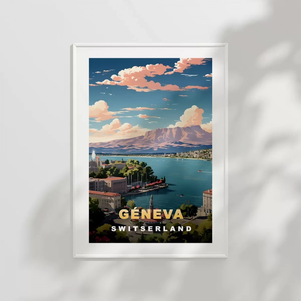 Alplerin Gölgesinde Cenevre Poster