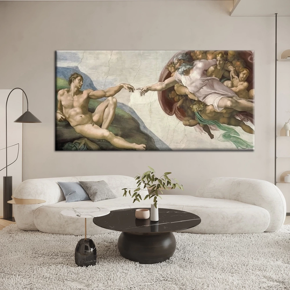 Ademin Yaratılışı Kanvas Tablo