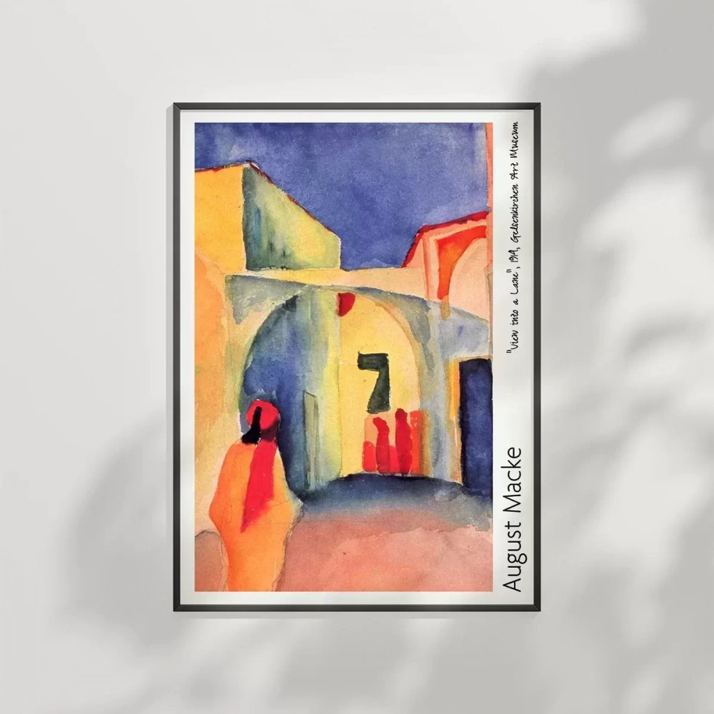 August Macke Lanee bir bakış Poster