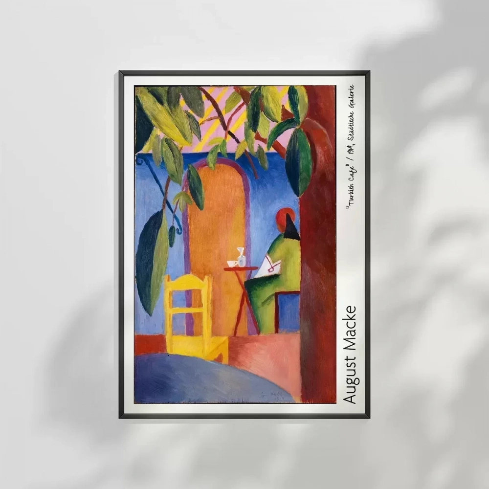 August Macke Türk Kafesi Poster