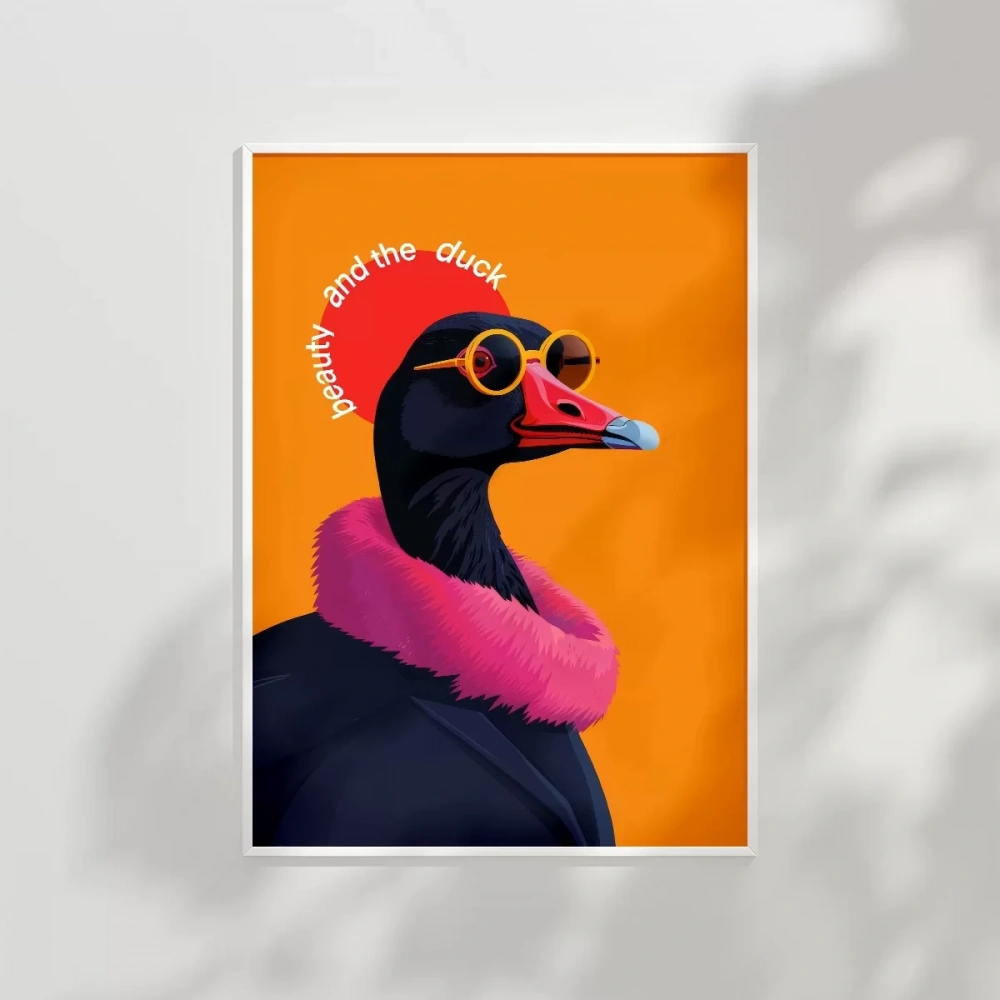 Beauty and the Duck Tasarım Poster
