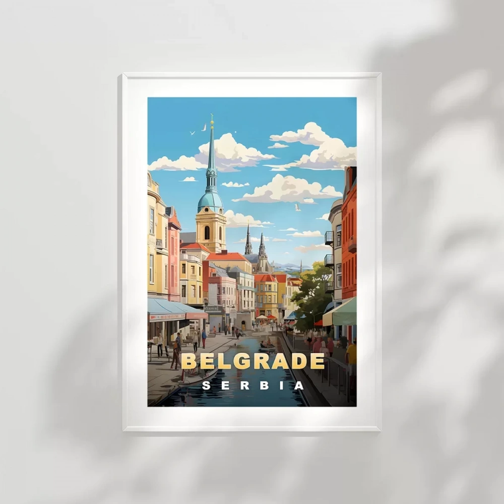 Belgrade’ın Renkli Mimari Mirası Poster