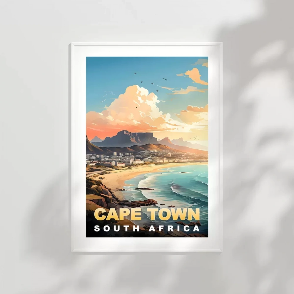Cape Town Masanın Gölgesinde Güzellik Poster