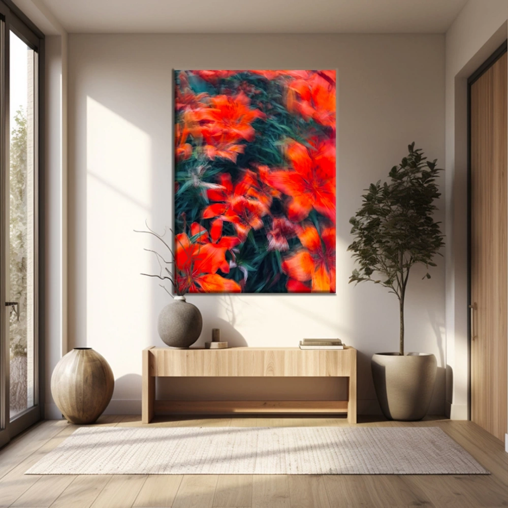 Soyut Karanfil Kanvas Tablo