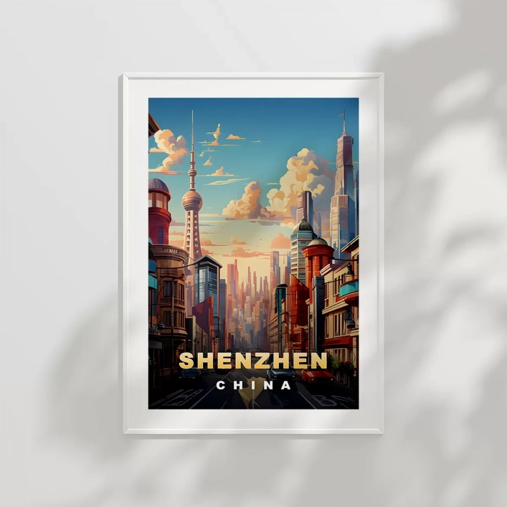 Çinin Teknoloji Başkenti Shenzhen Poster