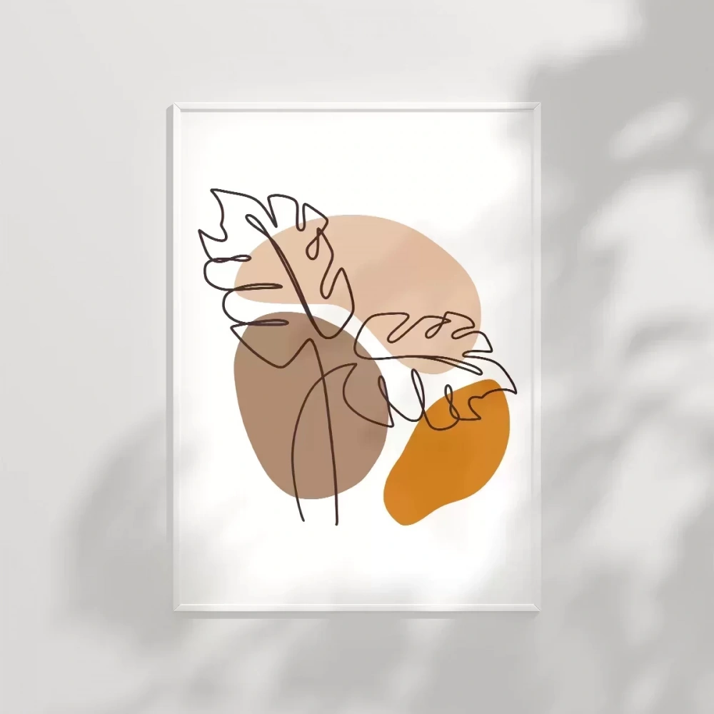 Çizgisel Bitki No 2 Poster