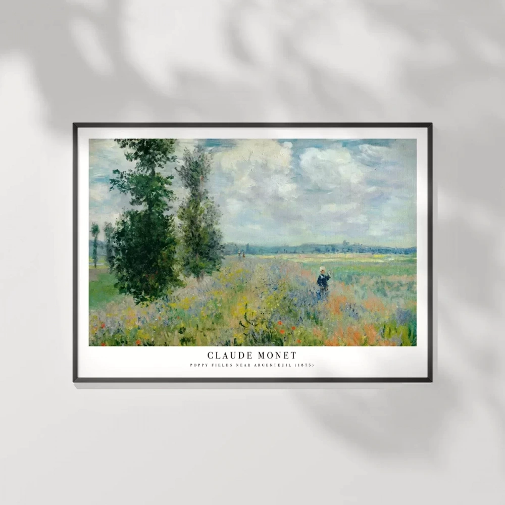 Claude Monet Poppy Fields Near Argenteuil Poster