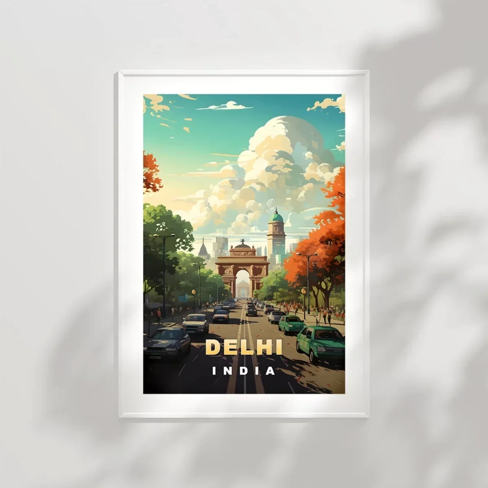 Delhinin Renkli Yolları Poster