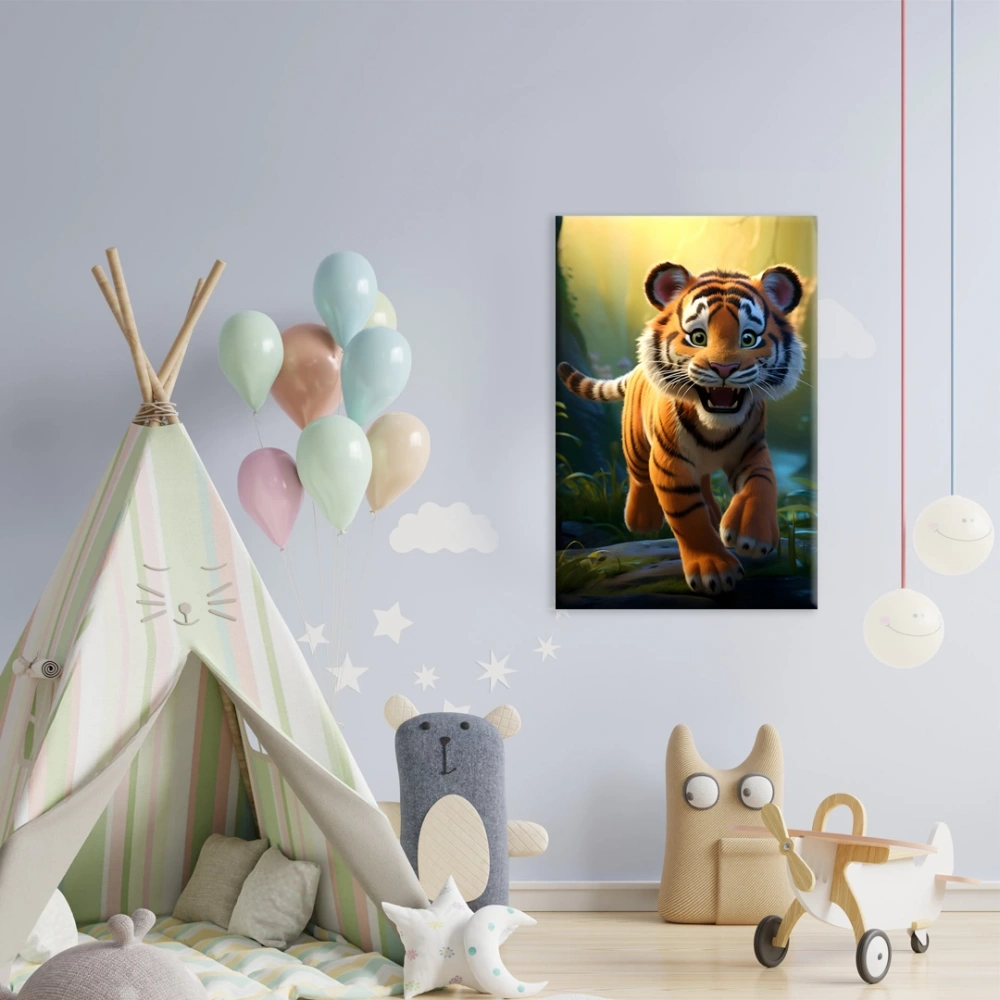 Ormanın Küçük Kralı Kanvas Tablo