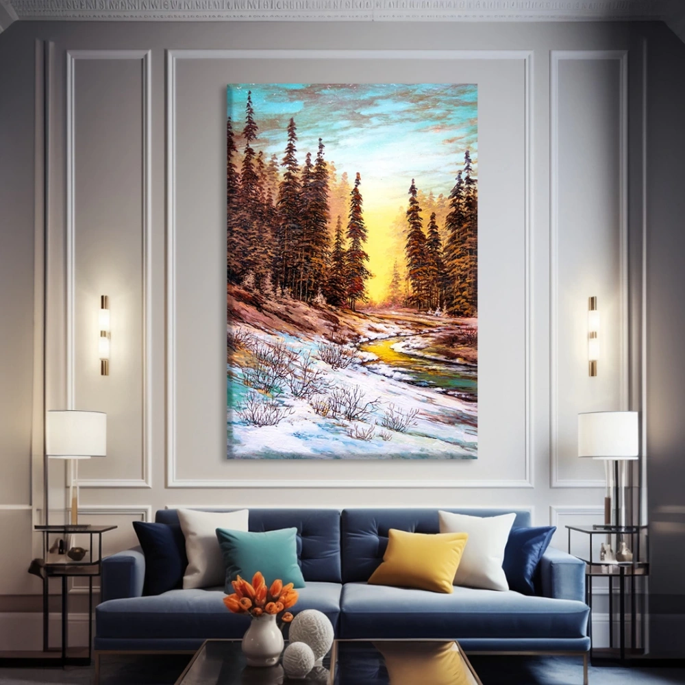 Renk Geçişleri Kanvas Tablo