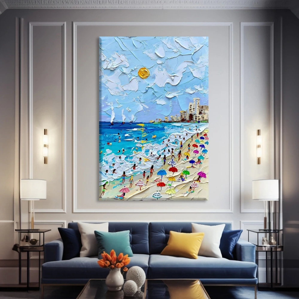 Plaj Yolculuğu Kanvas Tablo