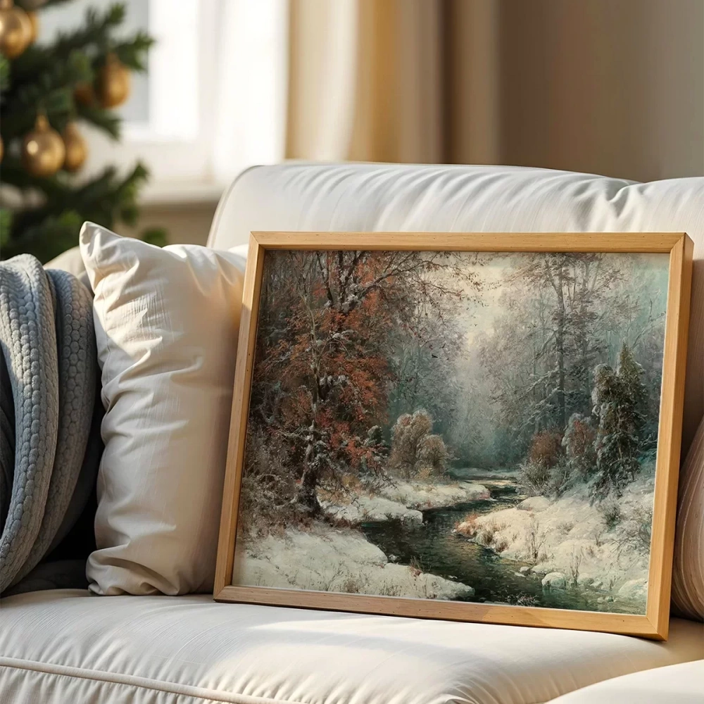 Doğal Kış Manzarası  Poster