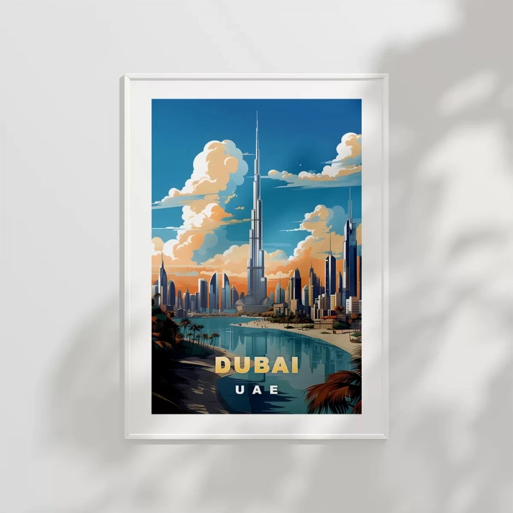 Dubai Burj Khalifa Kulesi Poster